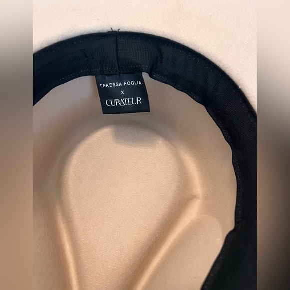 Teressa Foglia x Curateur Lynn Vegan Boho Wide Brim Hat Cream Neutral One Size - Picture 6 of 6